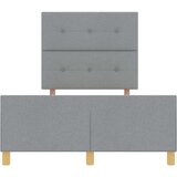  Krevetna konstrukcija Svjetlosiva 120x190 cm Tkanina | shoptok.hr