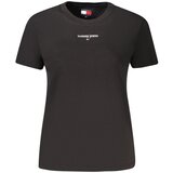 Tommy Hilfiger ženska majica kratkih rukava s vezenim logom crna | shoptok.hr
