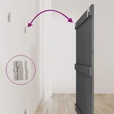  Zidno uzglavlje sivo 95,5x3x90 cm od masivne borovine | shoptok.hr