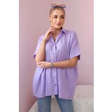 Kesi Short-sleeved cotton shirt violet | shoptok.hr