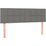 Maison Chic Posteljno vzglavje - Vzglavna omarica 2 kosa temno sivo 72x5x78/88 cm blago, (22078415) | Shoptok.si