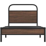 vidaXL Okvir kreveta bez madraca smeđa boja hrasta 100x190 cm drveni | shoptok.hr