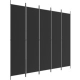 Maison Chic Paravan - Sobne pregrade 5-delni 250x220 cm črno blago, (22111733) | Shoptok.si