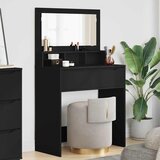 vidaXL Toaletne mize za spalnice s predalom Črna 80 x 39,6 x 135 cm | Shoptok.si