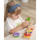 Viga drvene kocke s Montessori razvrstačem oblika | shoptok.hr