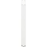  Noge za blagovaonski stol U-oblik 2 kom Bijele 70 x (72-73) cm Čelik | shoptok.hr