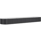 Furnova Visoka greda iz prašno premazanega jekla 368x80x36 cm antracit, (21920375) | Shoptok.si
