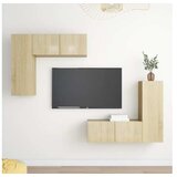  Komplet TV omaric 4-delni sonoma hrast iverna plošča | Shoptok.si