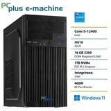 PCPLUS e-machine i5 12400 16GB 1TB SSD Windows 11 Home namizni računalnik | Shoptok.si