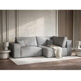 Maison de Rêve Siva sklopiva/s prostorom za odlaganje kutna garnitura od samta (s desnim kutom/u obliku slova L) Tonga – | shoptok.hr