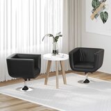  Barske Stolice 2 kom Umjetna Koža Crne | shoptok.hr