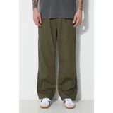 Human Made Hlače Easy Pants za muškarce, boja: zelena, ravni kroj, HM27PT003