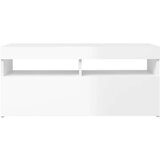 vidaXL TV ormarić s LED svjetlima visoki sjaj bijeli 90x35x40 cm | shoptok.hr