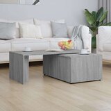  Klubska mizica siva sonoma 150x50x35 cm inženirski les, (20712473) | Shoptok.si