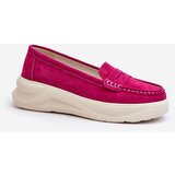 EVENTO Suede Women's Moccasins Fuchsia Filidia | Shoptok.si