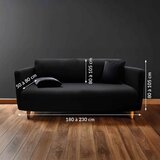 Douceur d intérieur Črna raztegljiva prevleka za sedežno garnituro za trosed Mila – | Shoptok.si