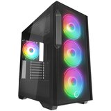  Kućište gaming RAMPAGE CRAFT CRUISER V1 Mesh Tempered Glass Black 4*14cm RGB Fan Hub Controller TYPE-C E-ATX Big-T, 40412 | Eponuda.ba