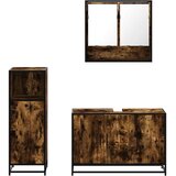  3-dijelni set kupaonskog namještaja boja hrasta drveni | shoptok.hr
