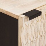  Nočna omarica Bela 40 x 33,5 x 46 cm Masiven les manga, (5000107174) | Shoptok.si