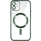 AVIZAR MagSafe ovitek za iPhone 12 Silikonska zašcita kamere Outline Chrome zelena, (20575110) Cene