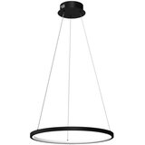 Viseći led luster na sajli hoop LED/27W/230V, prečnik 50 cm, 4000K, crne boje | Eponuda.com