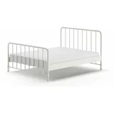 Vipack Bijeli metalni krevet s podnicom 160x200 cm BRONXX –