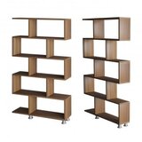 Hanah home Nilufer Walnut Polica za knjige 90x156x20cm, Smeđa | Eponuda.ba