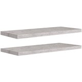Maison Chic 2 kosi Stenske Police - Viseče police betonsko sive 80x23,5x3,8 cm MDF, (21794051) | Shoptok.si