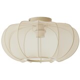 Light & Living Kremno bela stropna svetilka s tekstilnim senčilom ø 40 cm Plumalia – Cene