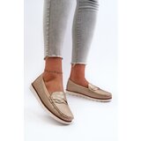 EVENTO Women's Loafers Made of Eco Leather in Gold Nestalia | Shoptok.si