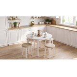  Tabure KUBE prečnik 36 cm beli/bež | Eponuda.com