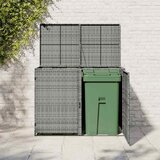  Spremište za dvije kante za smeće od poliratana 148x77x111 cm | shoptok.hr