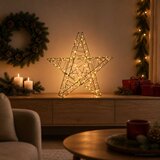  3D božićna zvijezda 120 LED lampica Topla bijela | shoptok.hr