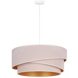  Duolla - Luster na kablu KOBO 1xE27/15W/230V prečnik 45 cm krem/zlatna | Eponuda.com