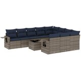  11-dijelni vrtni set s jastucima, sivi poliratan | shoptok.hr
