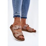 Inblu Lightweight Women's Slippers With Buckle Beige | shoptok.hr