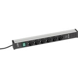 Treston Letev z vtičnicami za delovne mize, 6 vtičnic, stikalo, 2 x USB, dolžina 468 mm | Shoptok.si