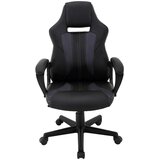 XORA GAMING STOL kovina, umetna masa, tekstil siva, črna | Shoptok.si