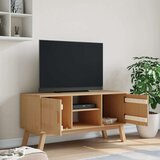 vidaXL TV omarica OLDEN rjava 114x43x57 cm trdna borovina | Shoptok.si