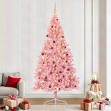 Umjetno predsvijetljeno božićno drvce Ružičasta 240 cm PVC | shoptok.hr