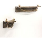  Držač toaletnog papira 10,5x17 cm + zidna polica 10x50 cm od smreke | Eponuda.com