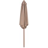  suncobran s drvenim stupom 270 cm smeđesivi | Eponuda.com