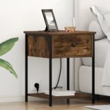vidaXL Noćni Ormari s ladicama 2 pcs Dimljeni hrast 42 x 41 x 56 cm | shoptok.hr