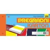  Pregradni karton 24x10.5mm 1/100 u boji optimum 250gr ( 29963 ) Cene