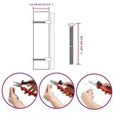  Ručke za ormarić 20 kom srebrne 128 mm od nehrđajućeg čelika | shoptok.hr