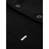 Ombre Men's SLIM knit jacket with subtle texture - black | ePonuda.com