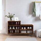  The Living Store Omarica za čevlje dimljeni hrast 102x36x60 cm inženirski les - Omarica Za Čevlje, (21485827) Cene