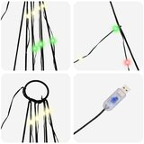  LED Božićno drvce s zemljanim klinovima Šareni 511 cm Metal | shoptok.hr