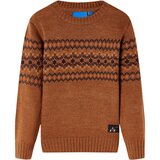  Dječji pulover pleteni boja konjaka 104 | shoptok.hr