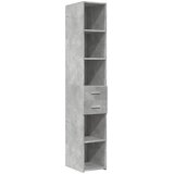  Visoka komoda boja betona 30x42,5x185 cm od konstruiranog drva | Eponuda.ba